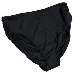 ANNE COLE SWIMWEAR STYLE#MYMB36001 BLACK SWIMMING WOMEN BIKINI BOTTOM LARGE NEW